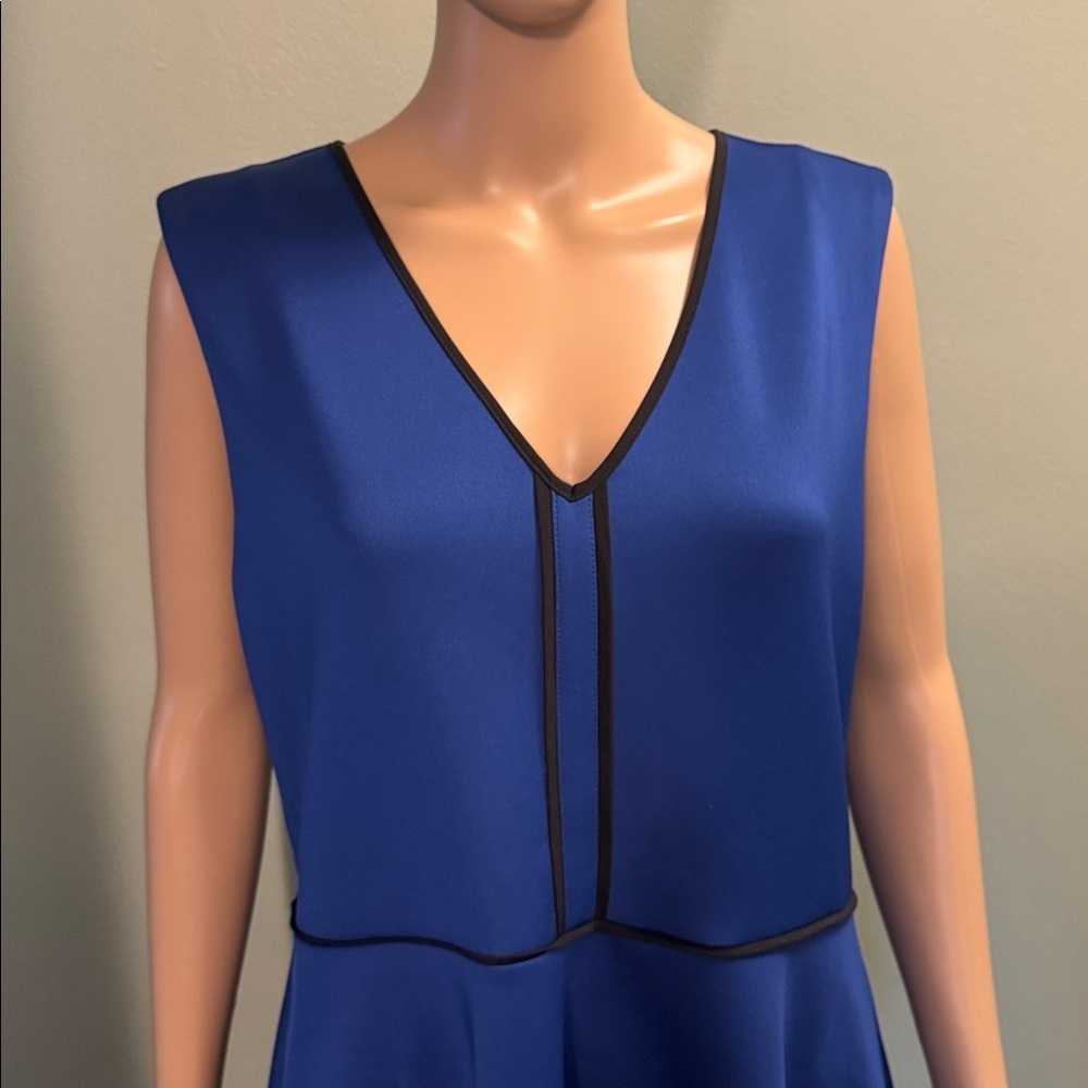 REED Blue Sleeveless V-Neck Dress size Xl - Picture 2 of 5